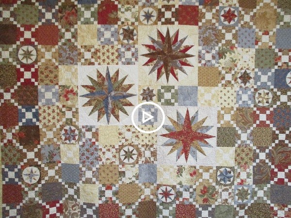 Video on Facebook showing the 2022 Raffle Quilt - Susquehanna Compass